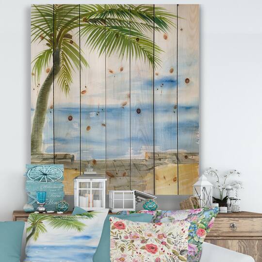 Designart - Palm Beach Resort At Dawn II